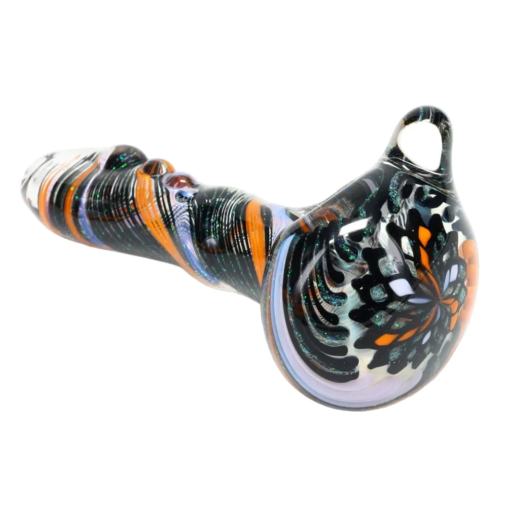 Rotational Science Glass Small Twist Fillacello Crushed Opal Spoon - Image 2