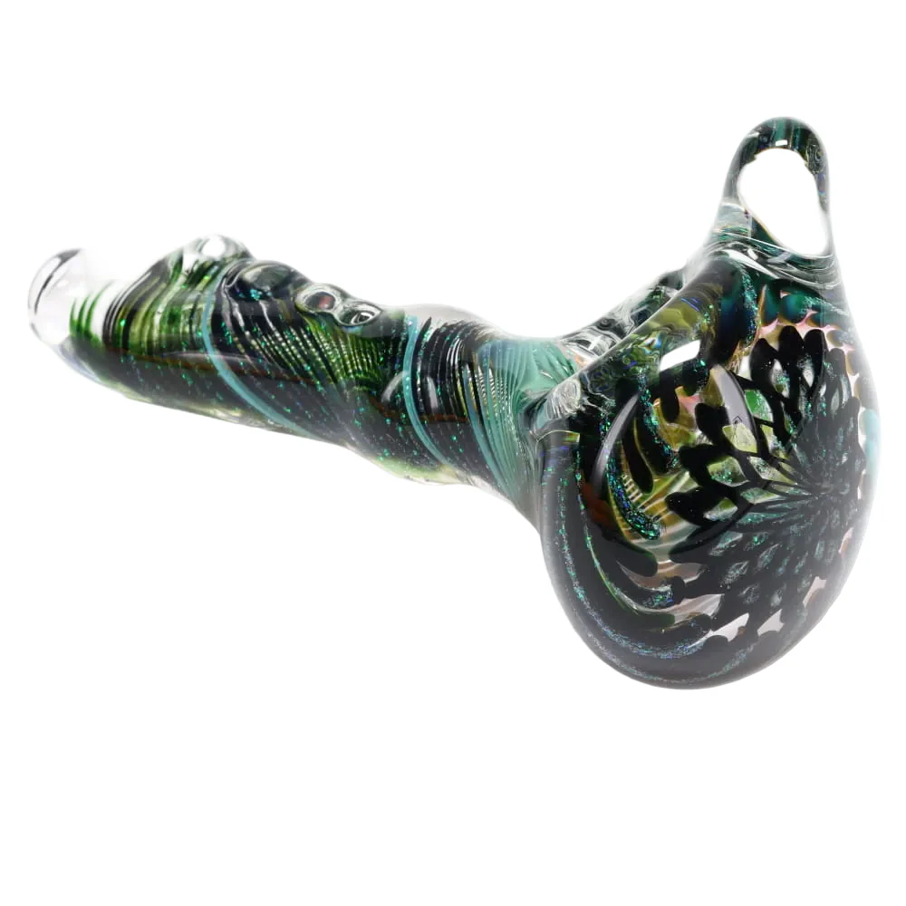 Rotational Science Glass Small Twist Fillacello Crushed Opal Spoon - Image 5