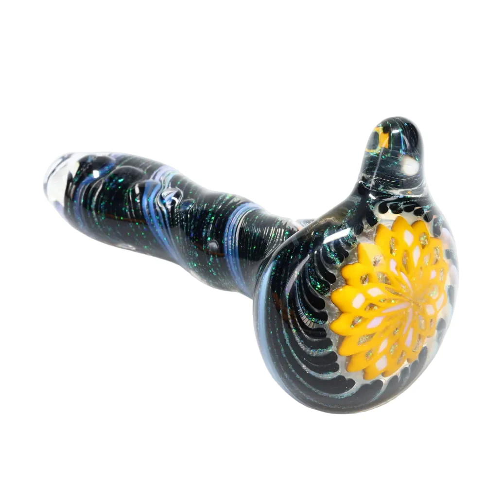 Rotational Science Glass Small Twist Fillacello Crushed Opal Spoon - Image 6