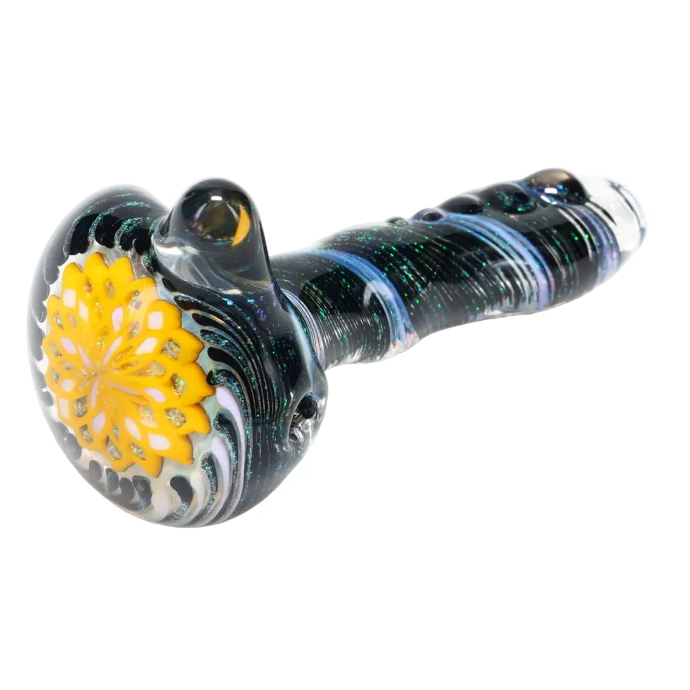 Rotational Science Glass Small Twist Fillacello Crushed Opal Spoon - Image 7