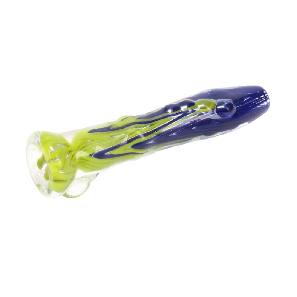 Rotational Science Glass Zig Zag Mixed Color Chillum - Image 2