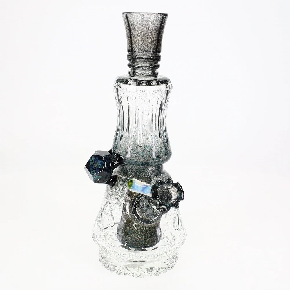 Rotational Science Hand Carved Frit Worked Tube - Image 3