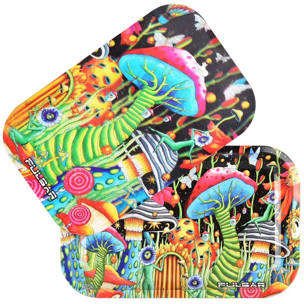 Pulsar 3D Garden of Cosmic Delights Magnetic Rolling Tray with Lid