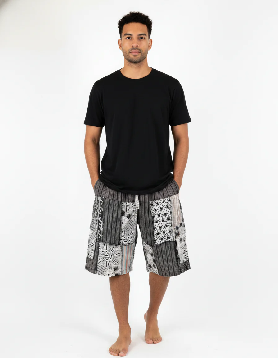 Sacred geometry Patchwork Cargo Shorts
