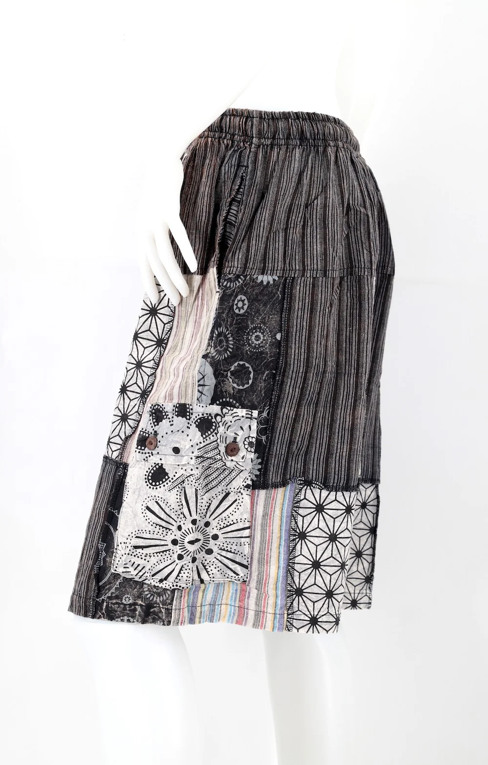 Sacred geometry Patchwork Cargo Shorts - Image 3