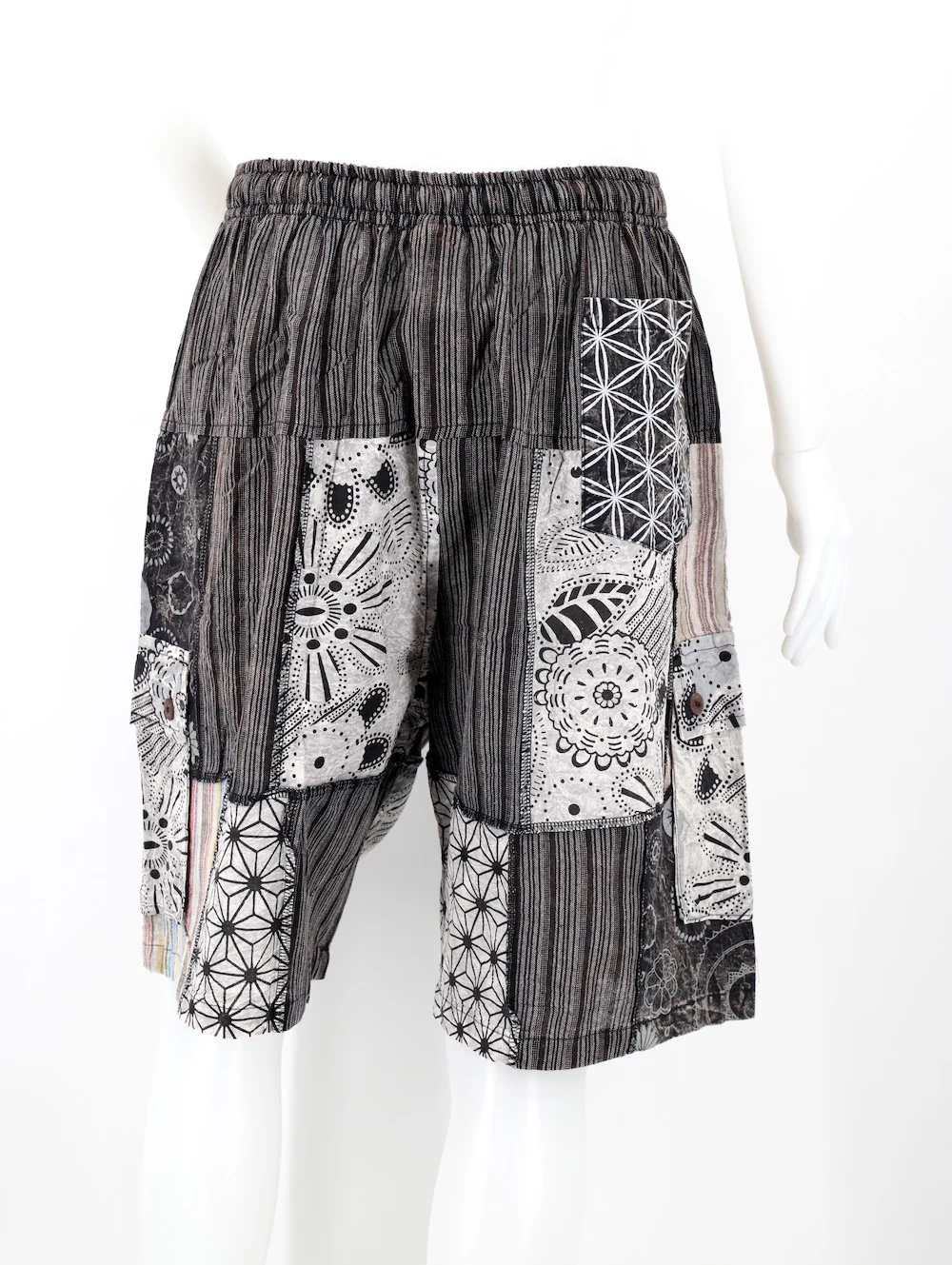 Sacred geometry Patchwork Cargo Shorts - Image 4