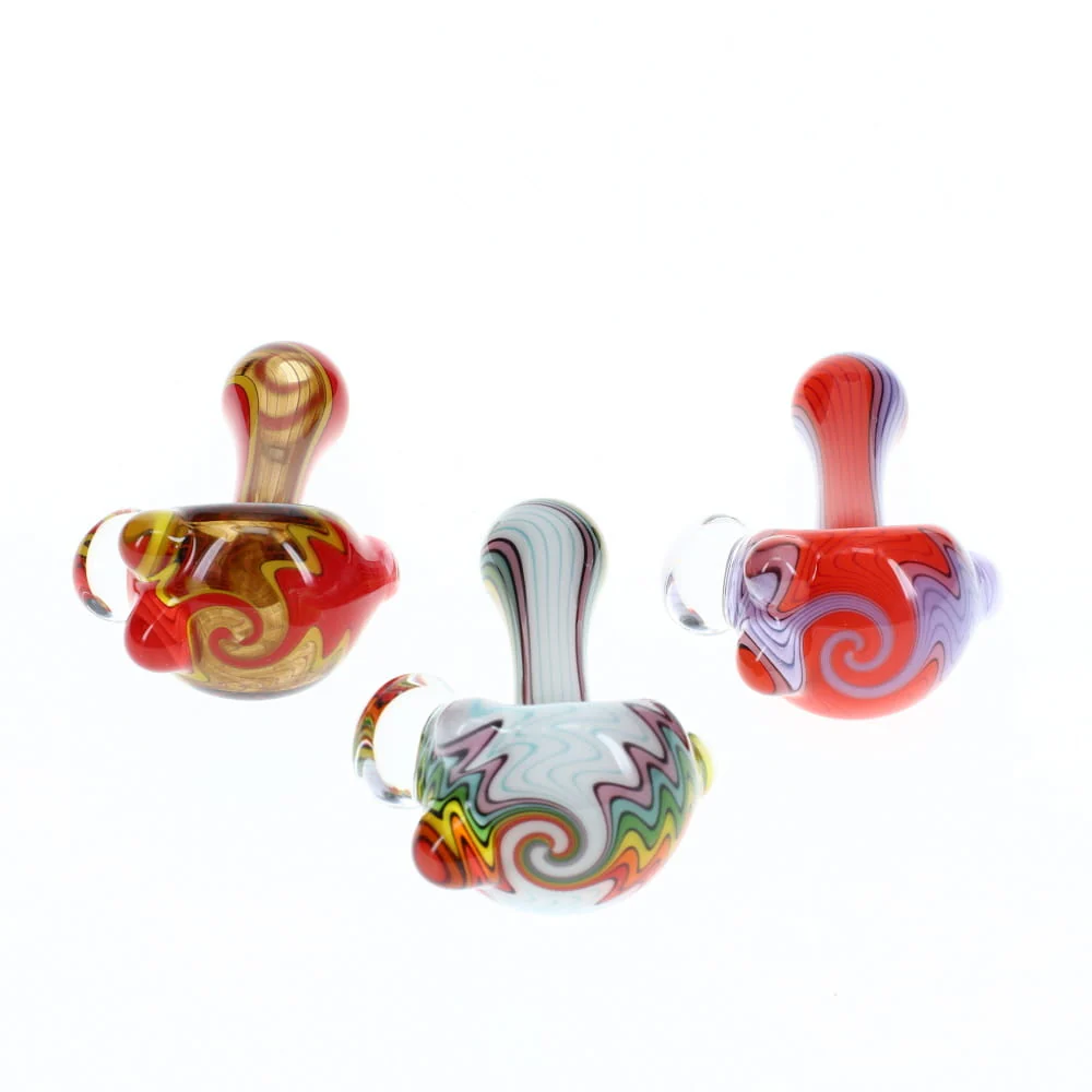 Sanders Glass Line Worked Spoons - Image 2