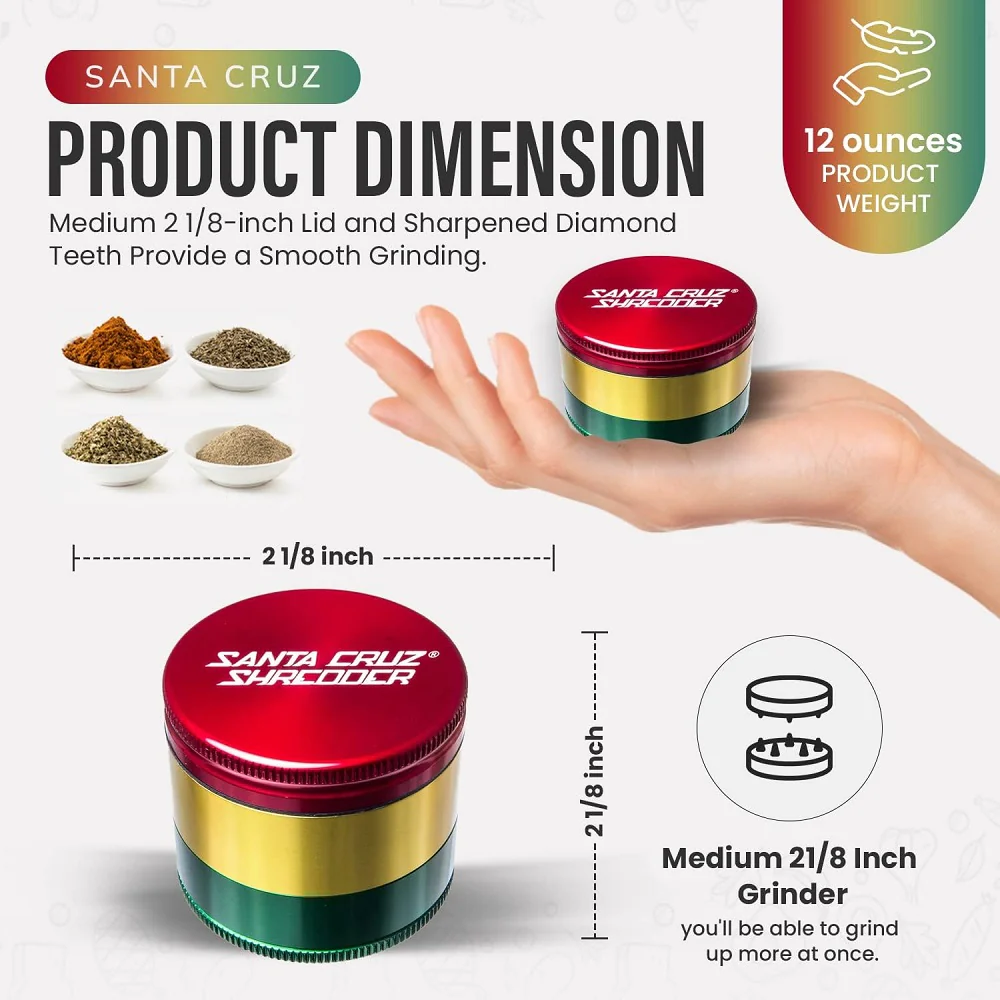 Santa Cruz Shredder 3 Piece Grinder - Medium 2.2 - Image 3