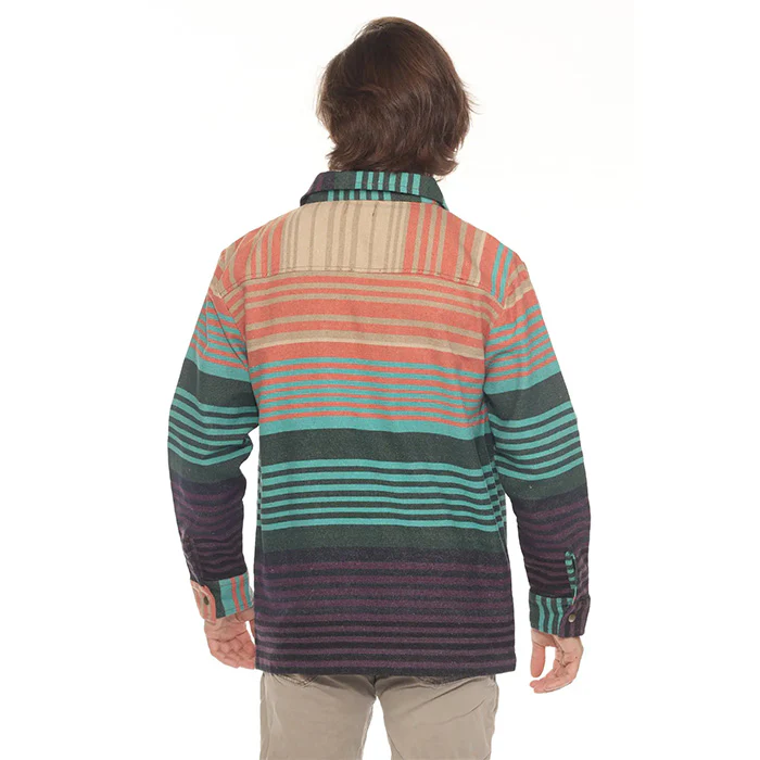 Sediment Zipper Shirt Jacket in Gemstone - Image 4