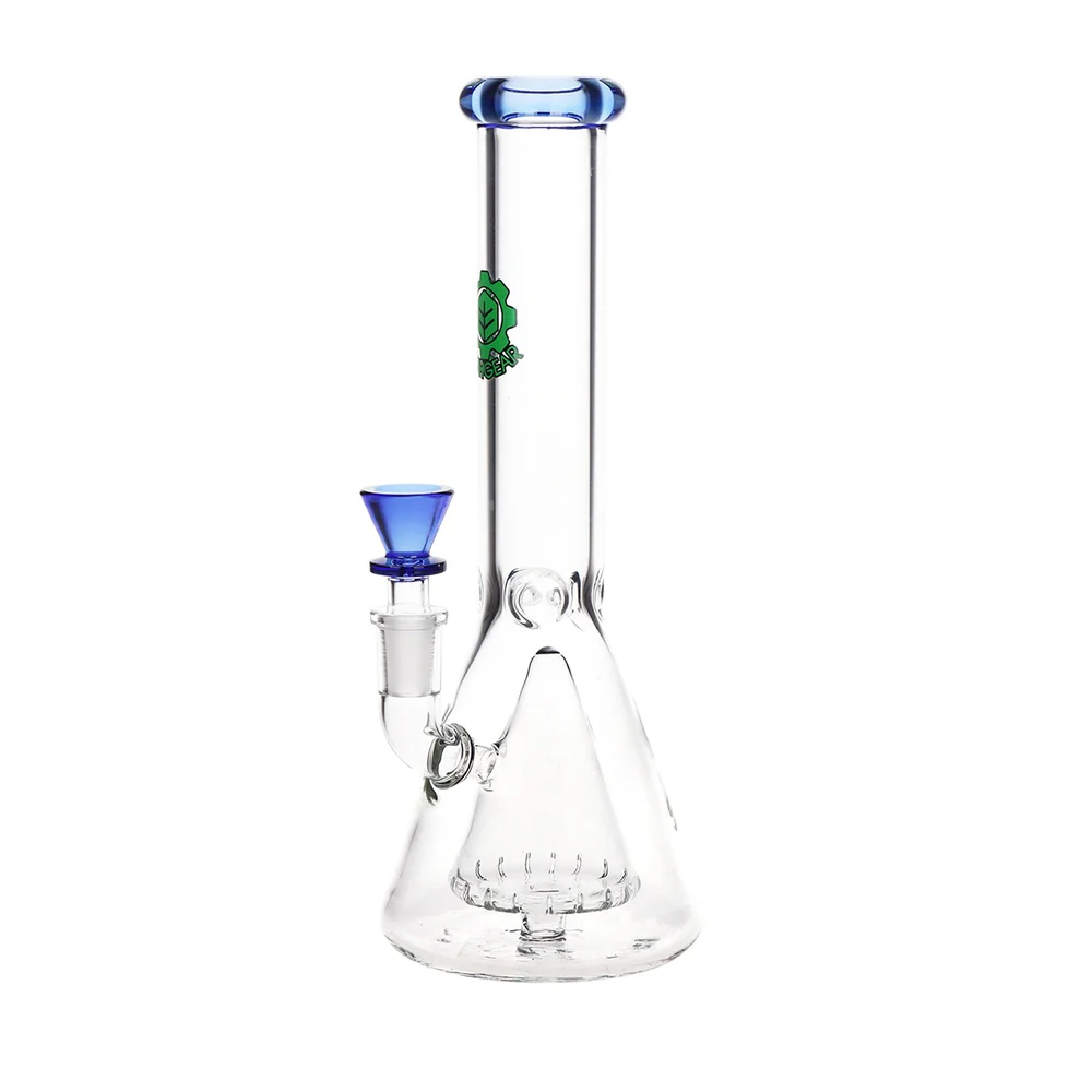 SeshGear 10" Color Rim Pyramid Perc Beaker - Image 2