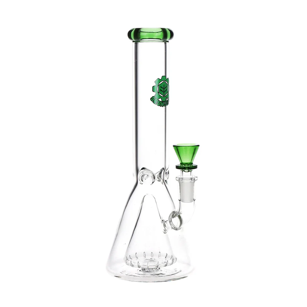 SeshGear 10" Color Rim Pyramid Perc Beaker - Image 3