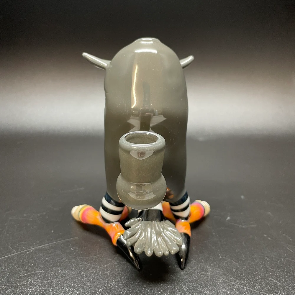 Shackman Glass x Ouchkick Collab Owl Bubbler - Image 4