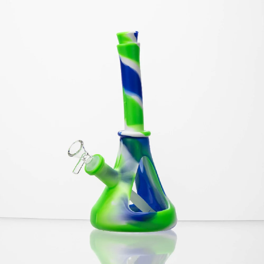 10" Silicone Beaker w/ Glass Window
