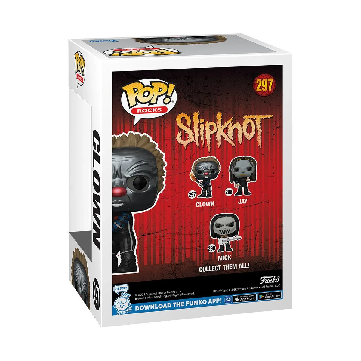 Slipknot Clown with Flame Metallic Funko Pop! Vinyl Figure #297 - Image 3
