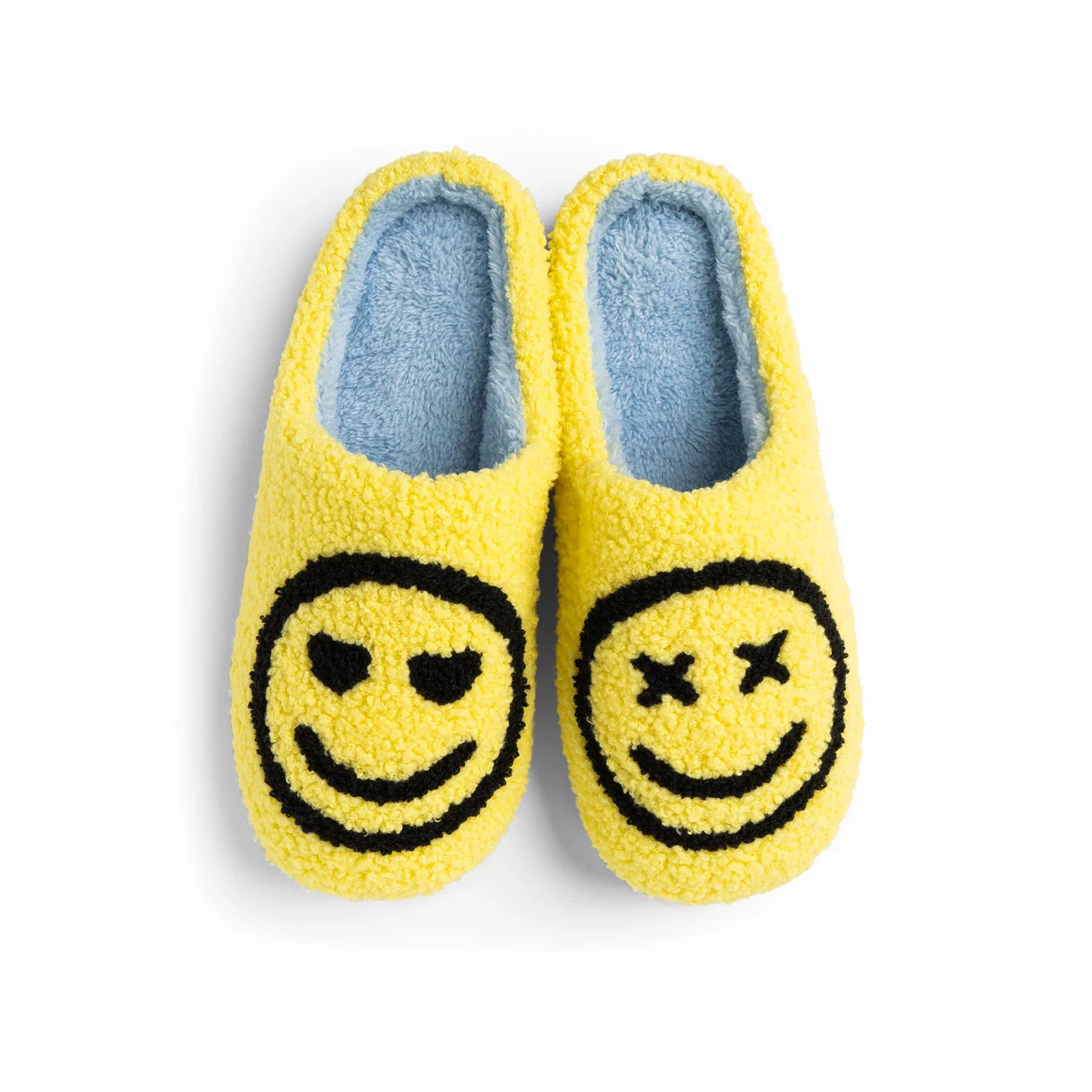Two Left Feet Smiley Face Slipper Slides – Small