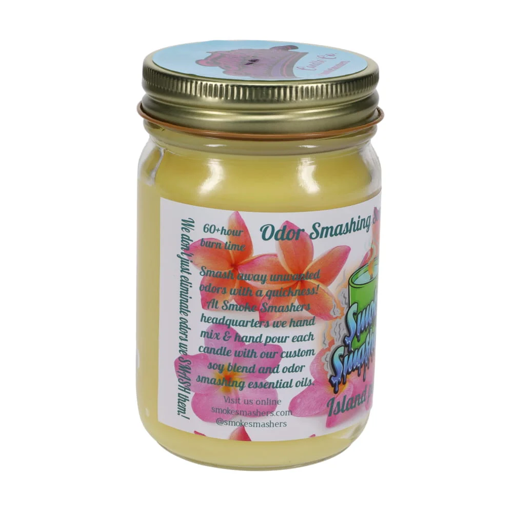 Smoke Smashers Odor Smashing Scented Soy Candle - Island Petals - Image 2