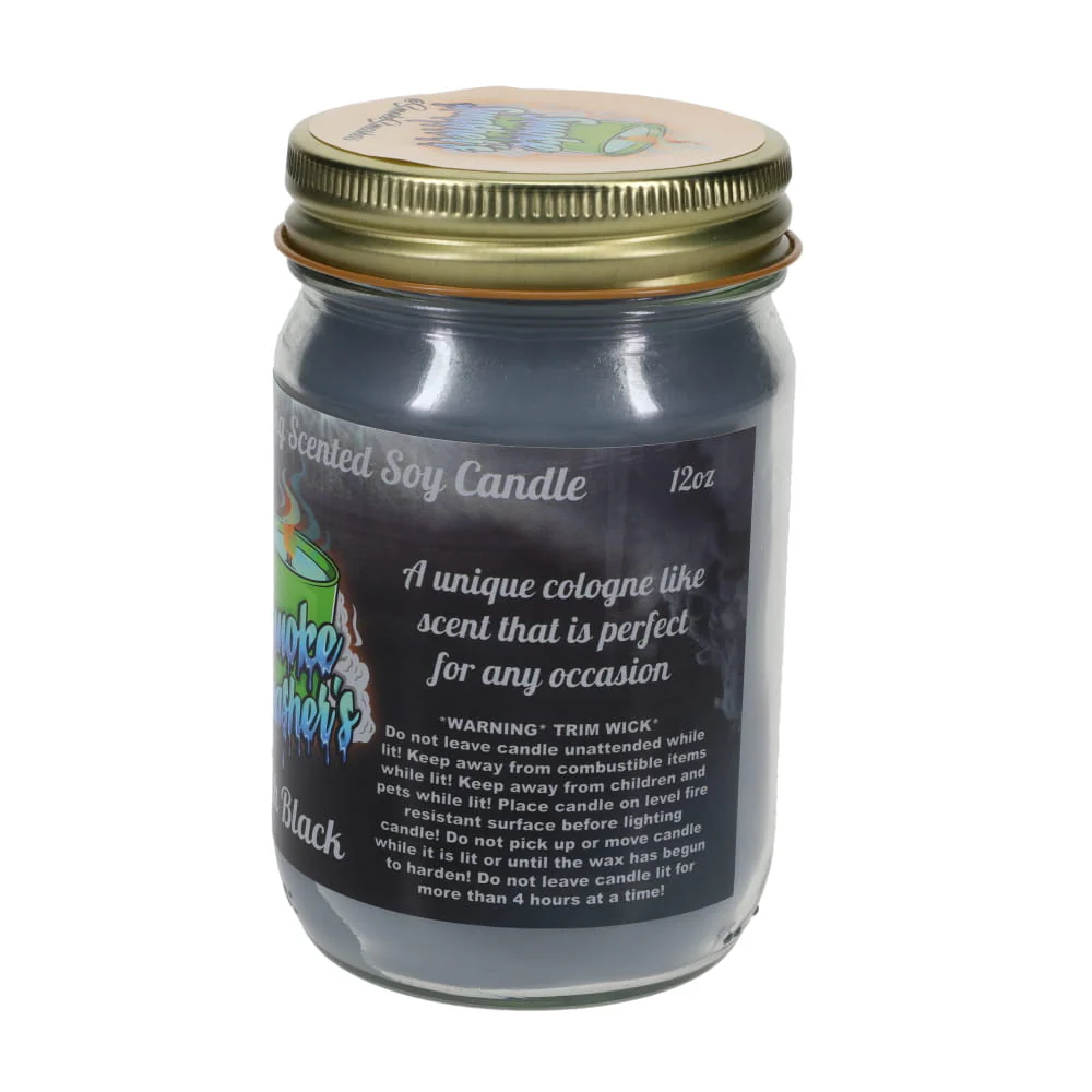 Smoke Smashers Odor Smashing Scented Soy Candle - Pitch Black - Image 3