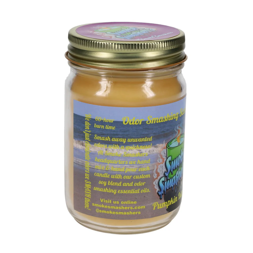 Smoke Smashers Odor Smashing Scented Soy Candle - Pumpkin Island - Image 2