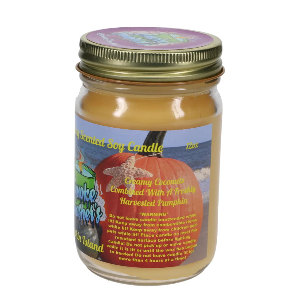 Smoke Smashers Odor Smashing Scented Soy Candle - Pumpkin Island - Image 3