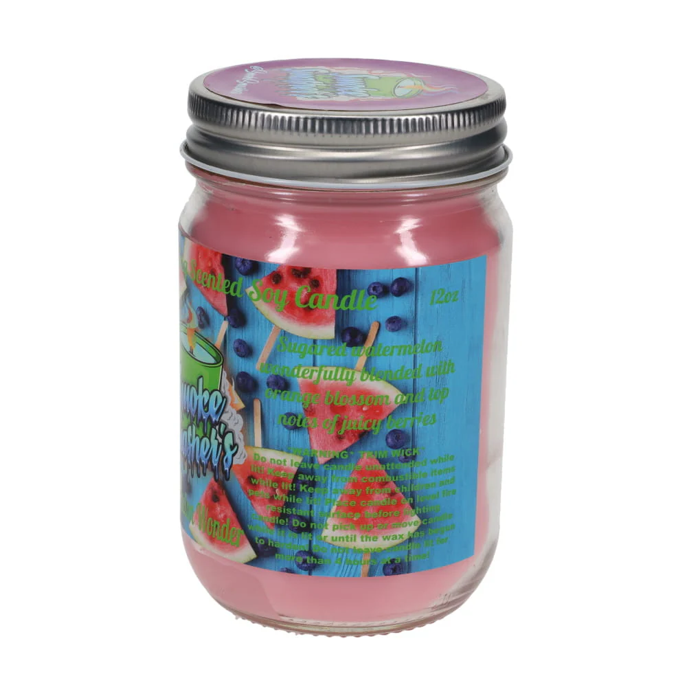 Smoke Smashers Odor Smashing Scented Soy Candle - Watermelon Wonder - Image 3