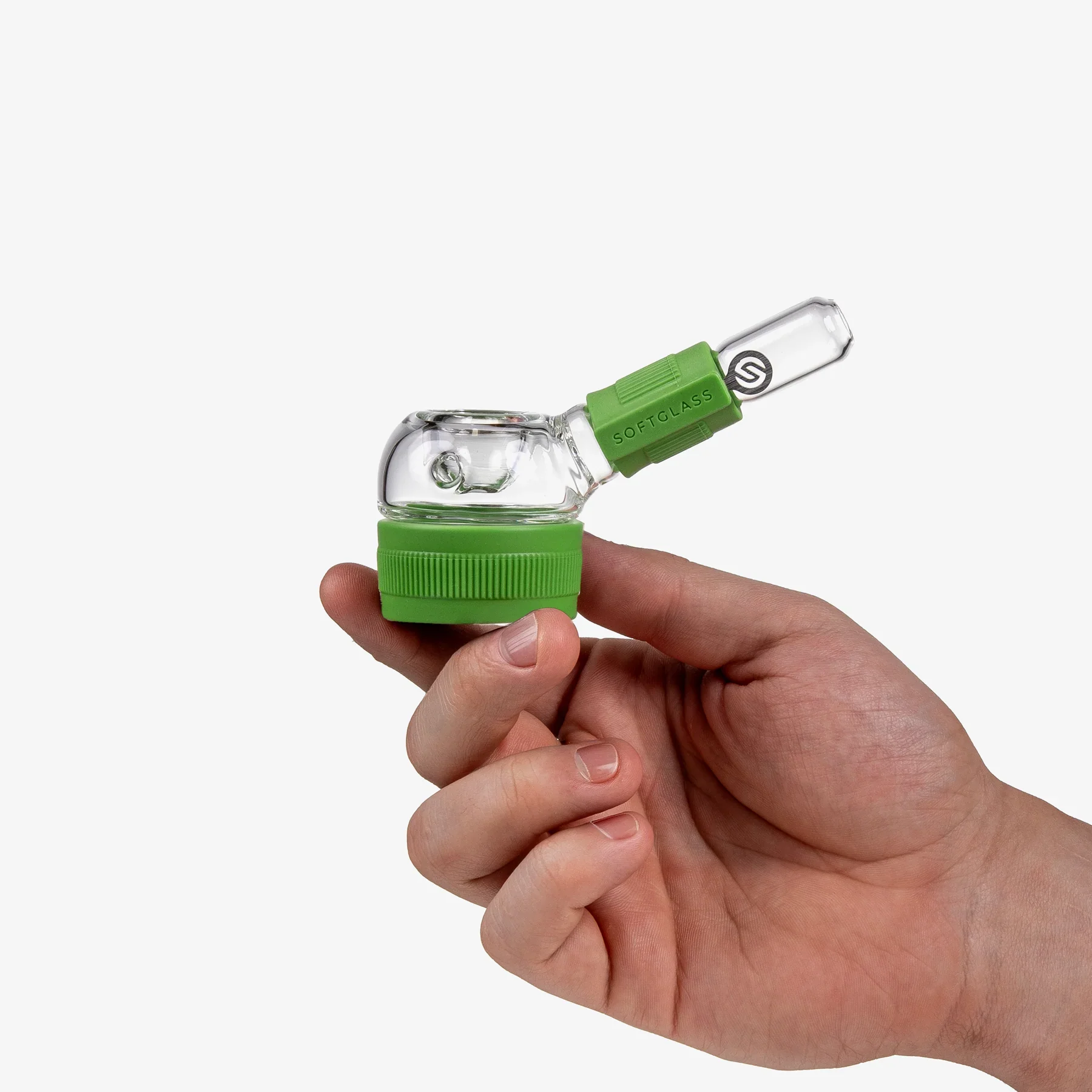 Softglass Core Series Hand Pipe - Pistachio - Image 3