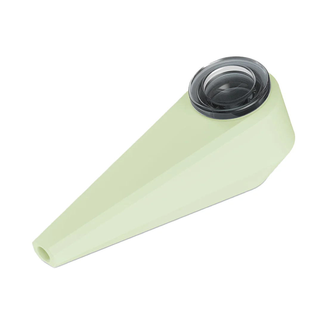 Softglass Token Hand Pipe - Aura Glow-in-the-Dark