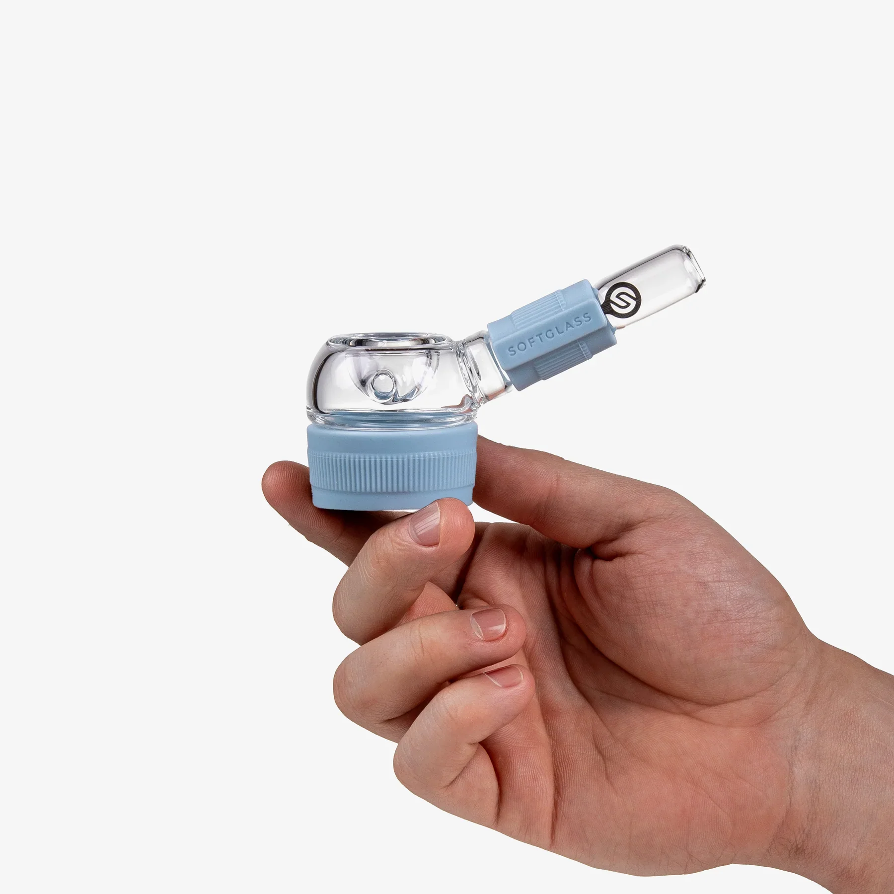 Softglass Core Series Hand Pipe - Cerulean - Image 2