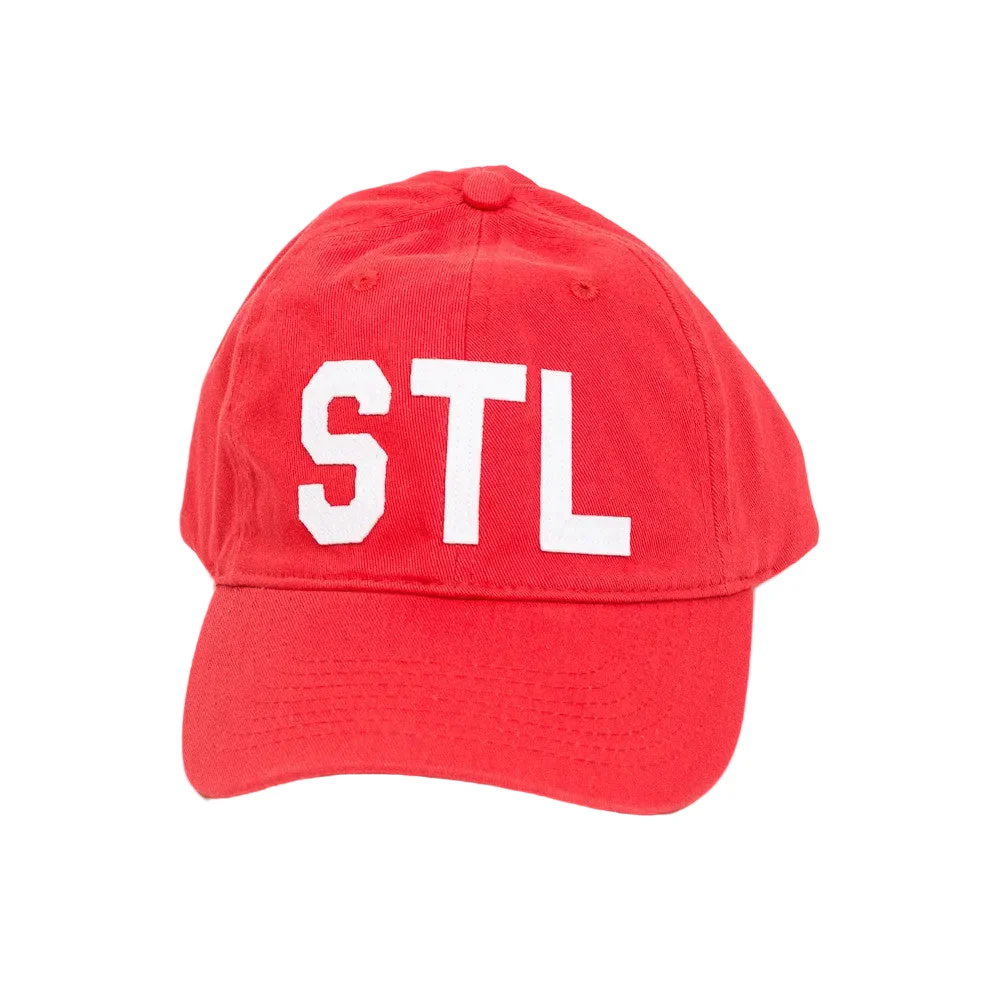 St. Louis "STL" Collegiate Dad Hat – Classic Red