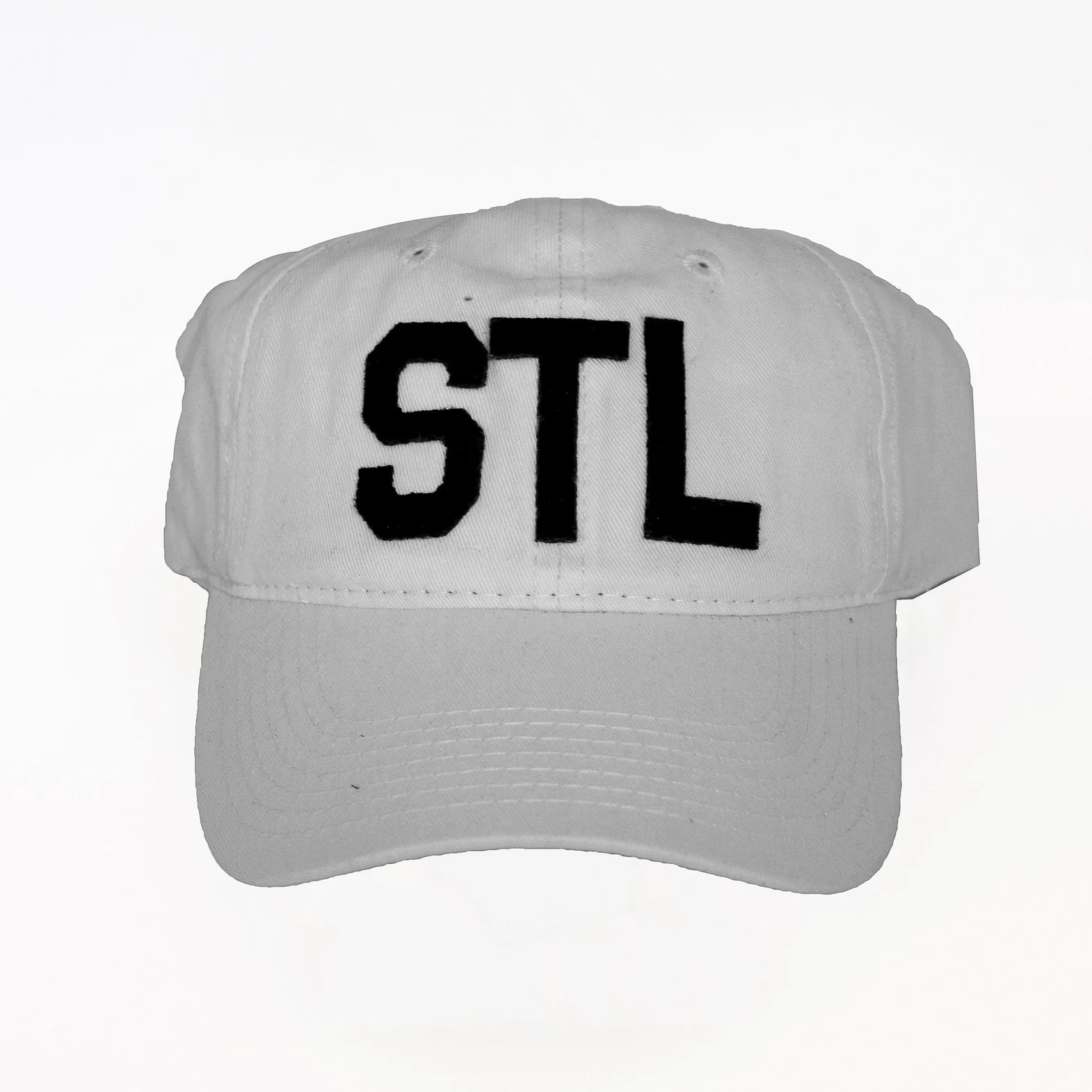 St. Louis "STL" Collegiate Dad Hat – White