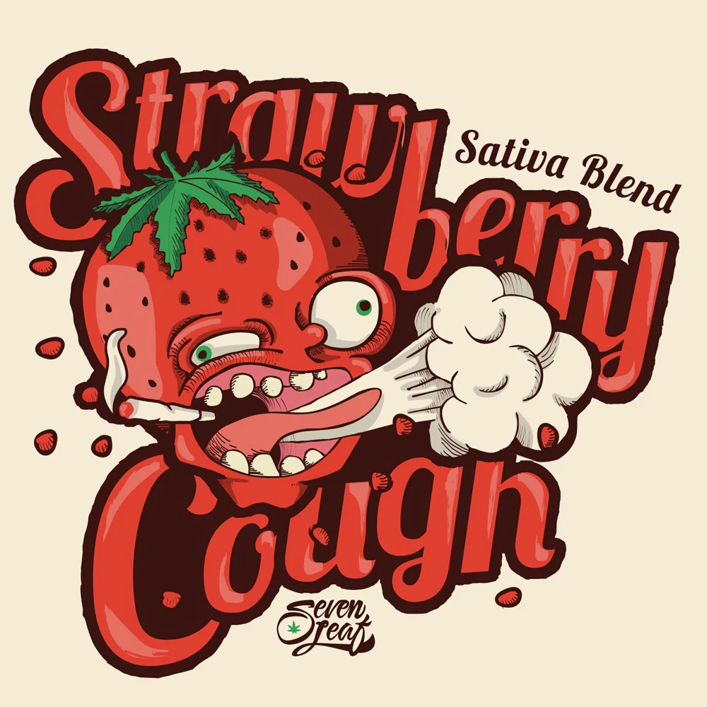 Strawberry Cough Strain T-Shirt - Image 2