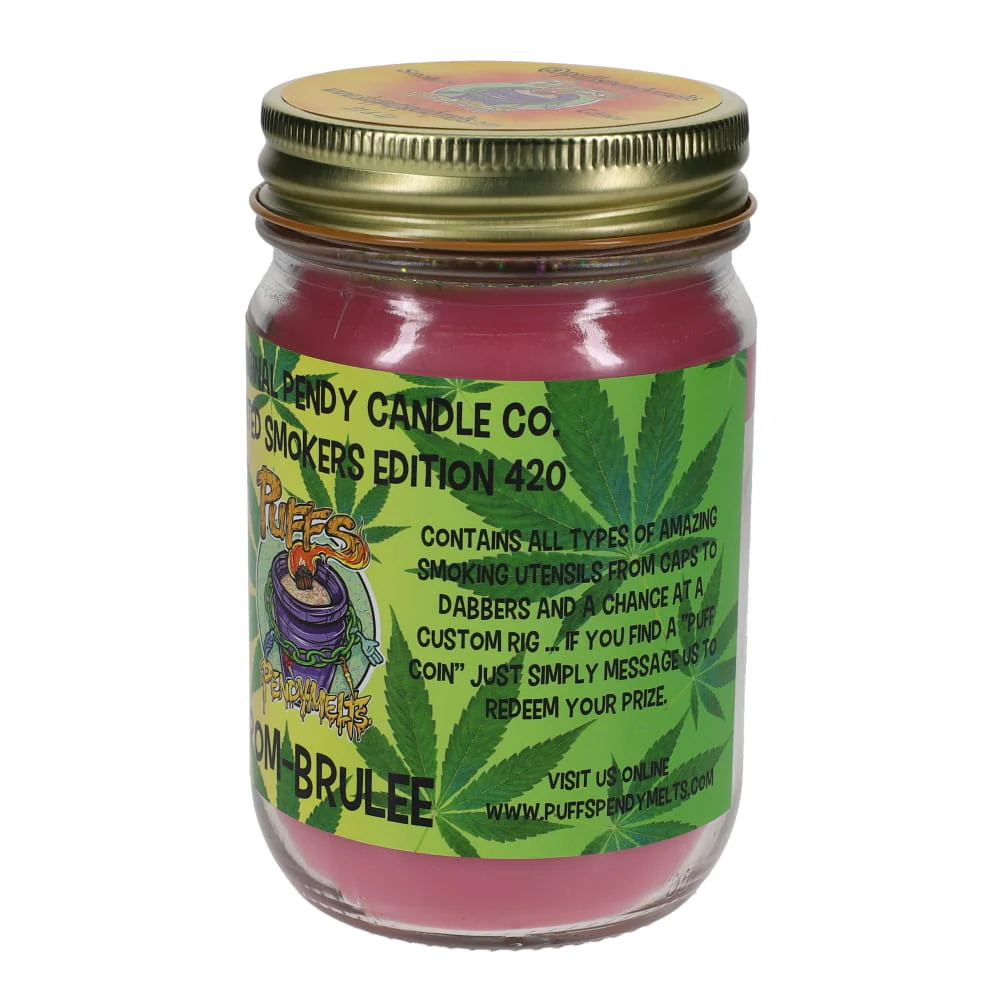 The ORIGINAL Puffs Pendy Melts Candle - Smokers Edition 420 Pom Brulee - Image 3