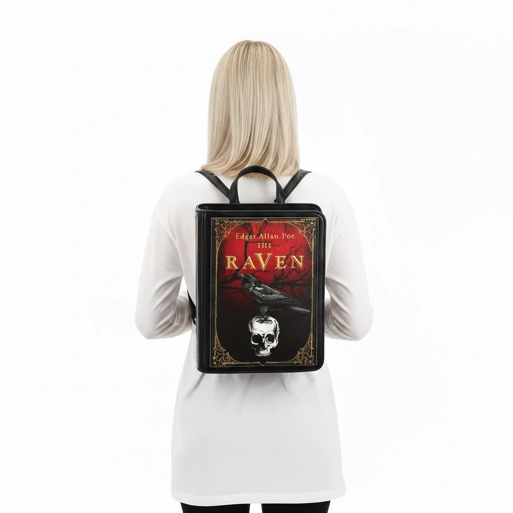The Raven Vintage Book Backpack - Image 5