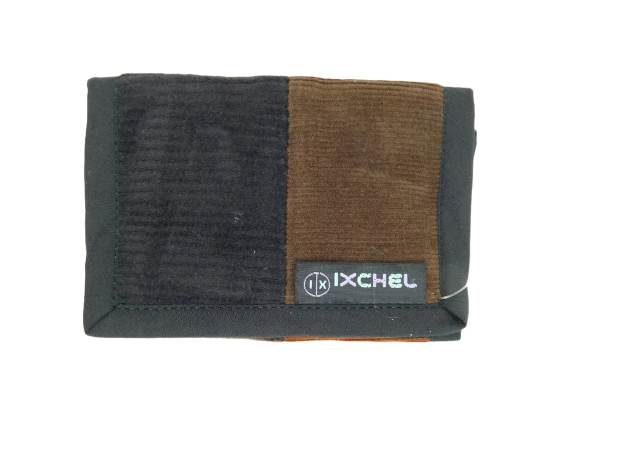 Ixchel Three Fold Patchwork Corduroy Wallet - Image 3