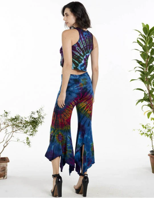 Tie Dye Halter Crop Top in Assorted Colors - Image 2