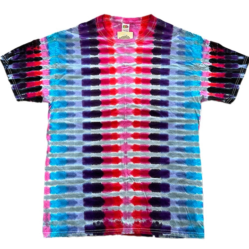 Too Heady Crew Berry Stripe Tie Dye T-Shirt - Image 2