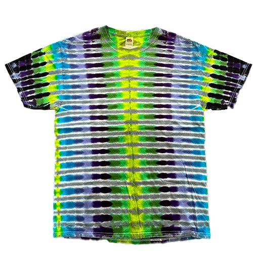 Too Heady Crew Noxious Stripe Tie Dye T-Shirt - Image 2