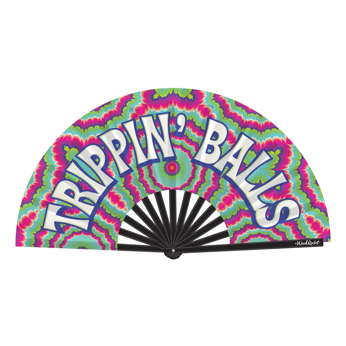 Trippin Balls Folding Fan