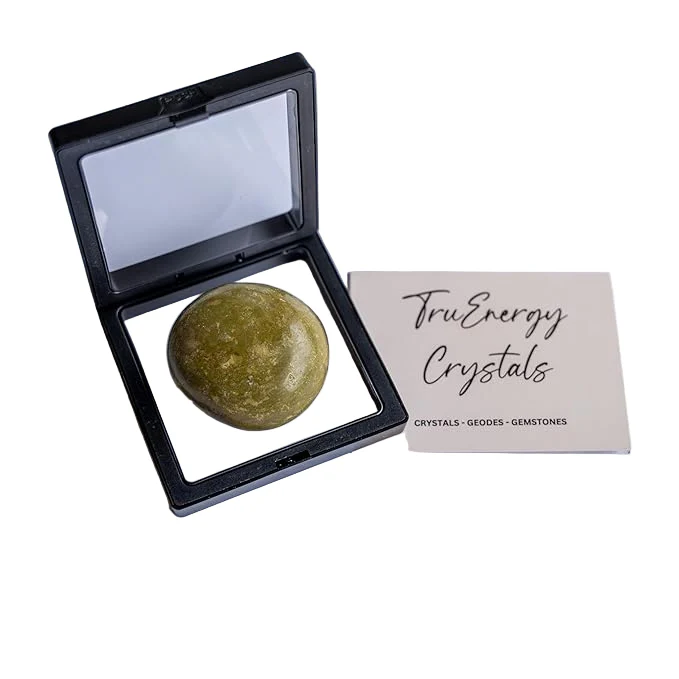 TruEnergy Green Opal Palm Stone - 2"