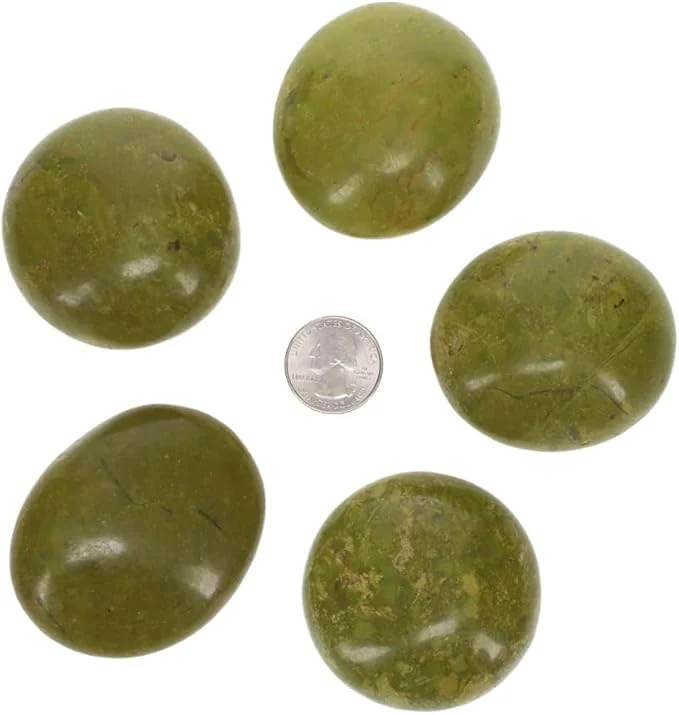 TruEnergy Green Opal Palm Stone - 2" - Image 3