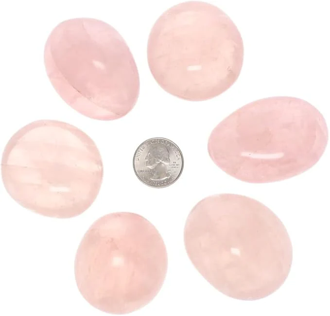 TruEnergy Rose Quartz Palm Stone - 2"-3" - Image 3