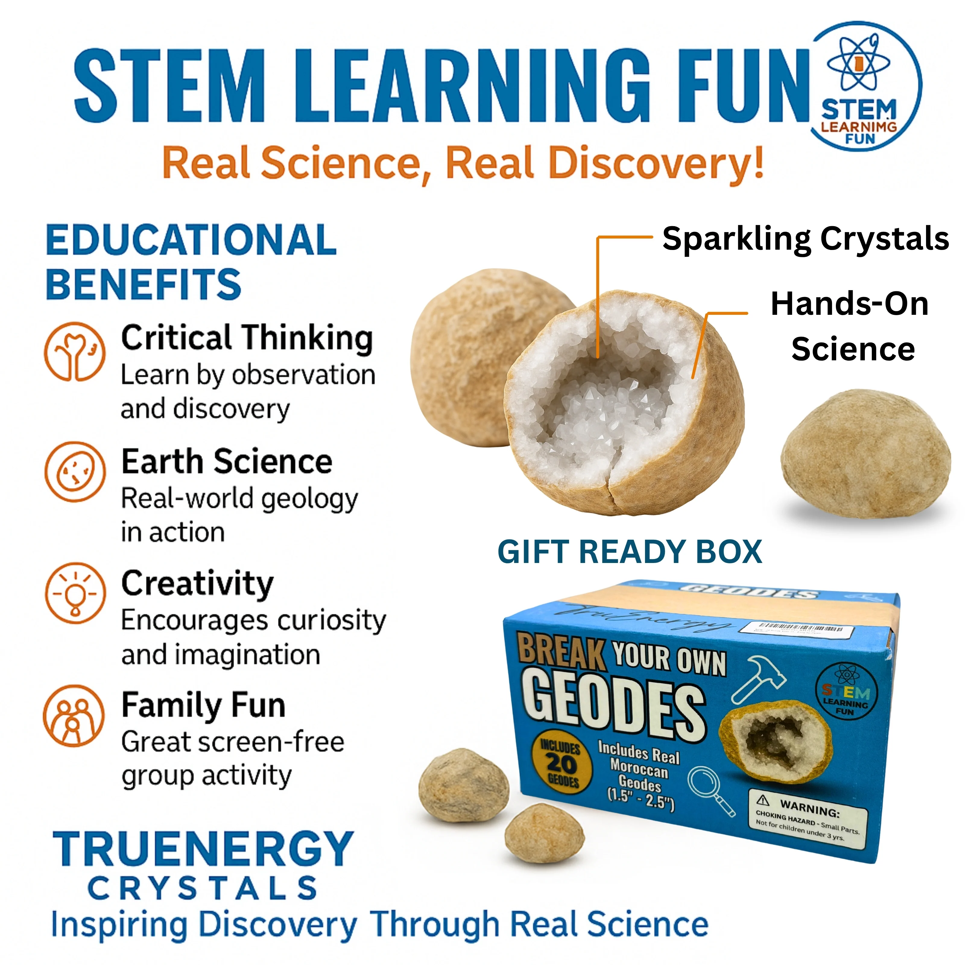 TruEnergy Break Your Own Crystal Geodes - Image 2