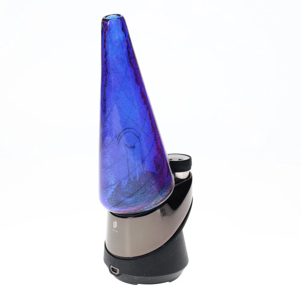 Turtle Time Glass Blue Dichro Peak Top - Image 4