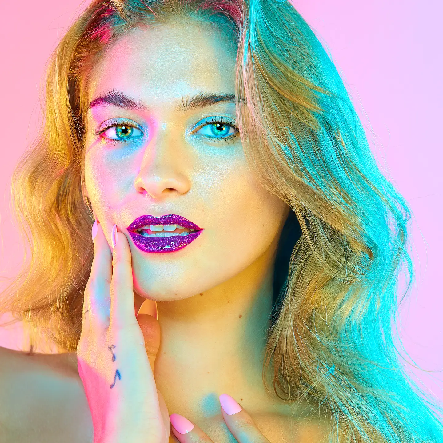 Unicorn Snot Quiet Riot 2in1 Glitter Lip Duo Lip Paint in Purple-Astro - Image 4