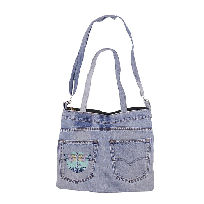 Upcycled Denim Jean Butt Bag - Image 3