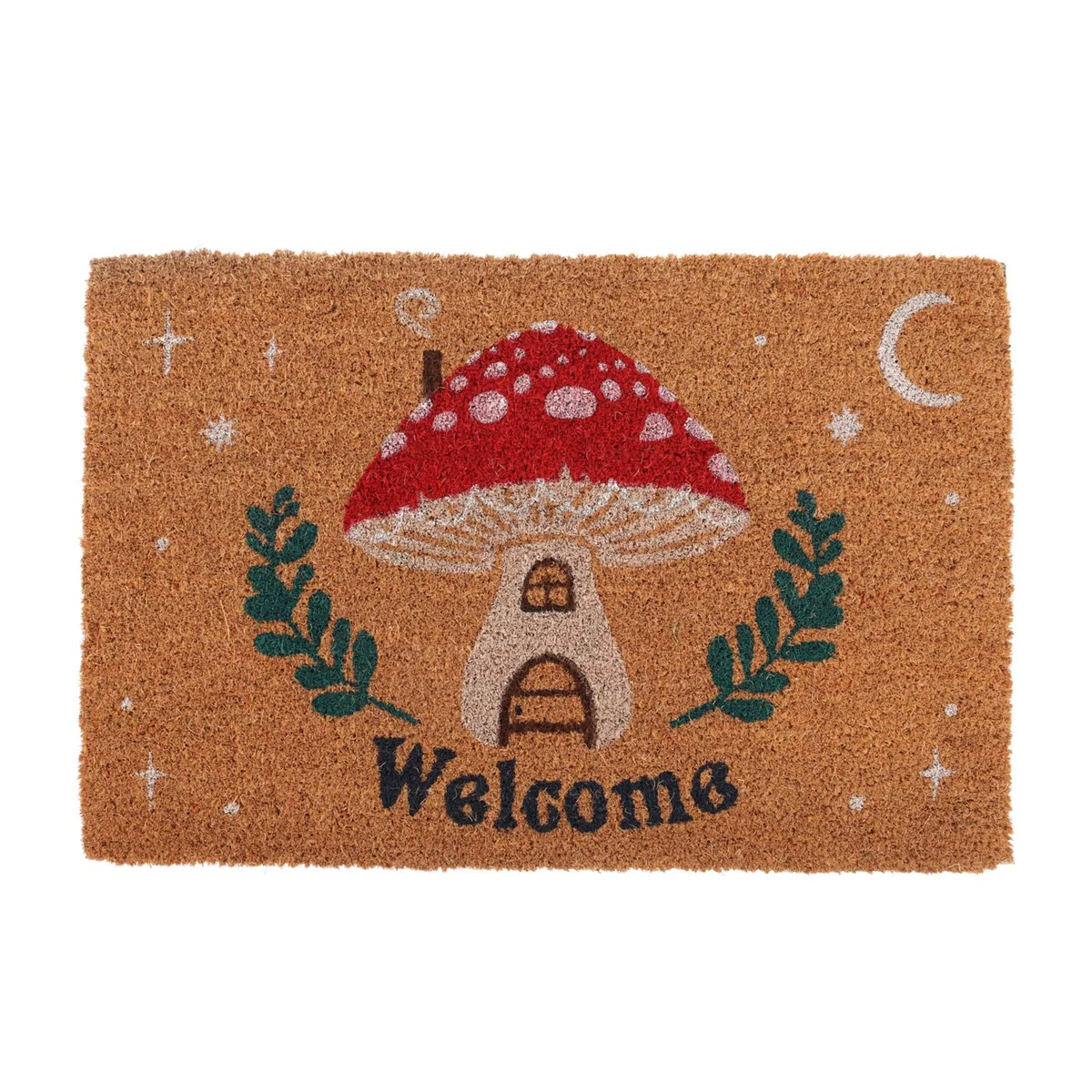 Whimsical Mushroom Fairy House Welcome Mat