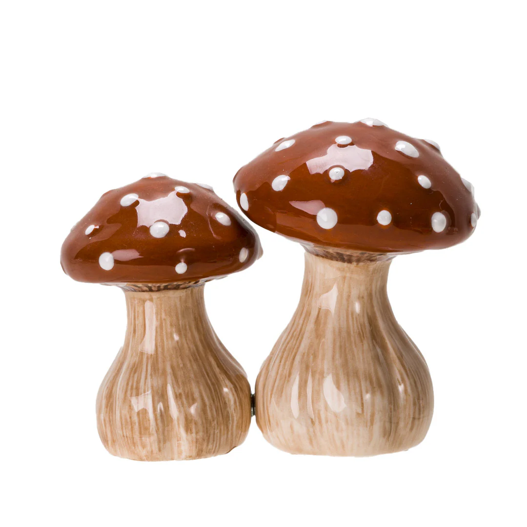 Whimsical Toadstools Salt & Pepper Shaker Set - Image 3