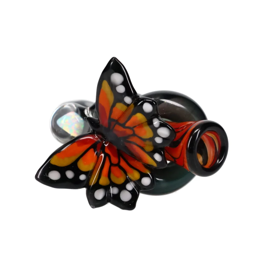 Windstar Glass Monarch Butterfly Chillum - Image 2