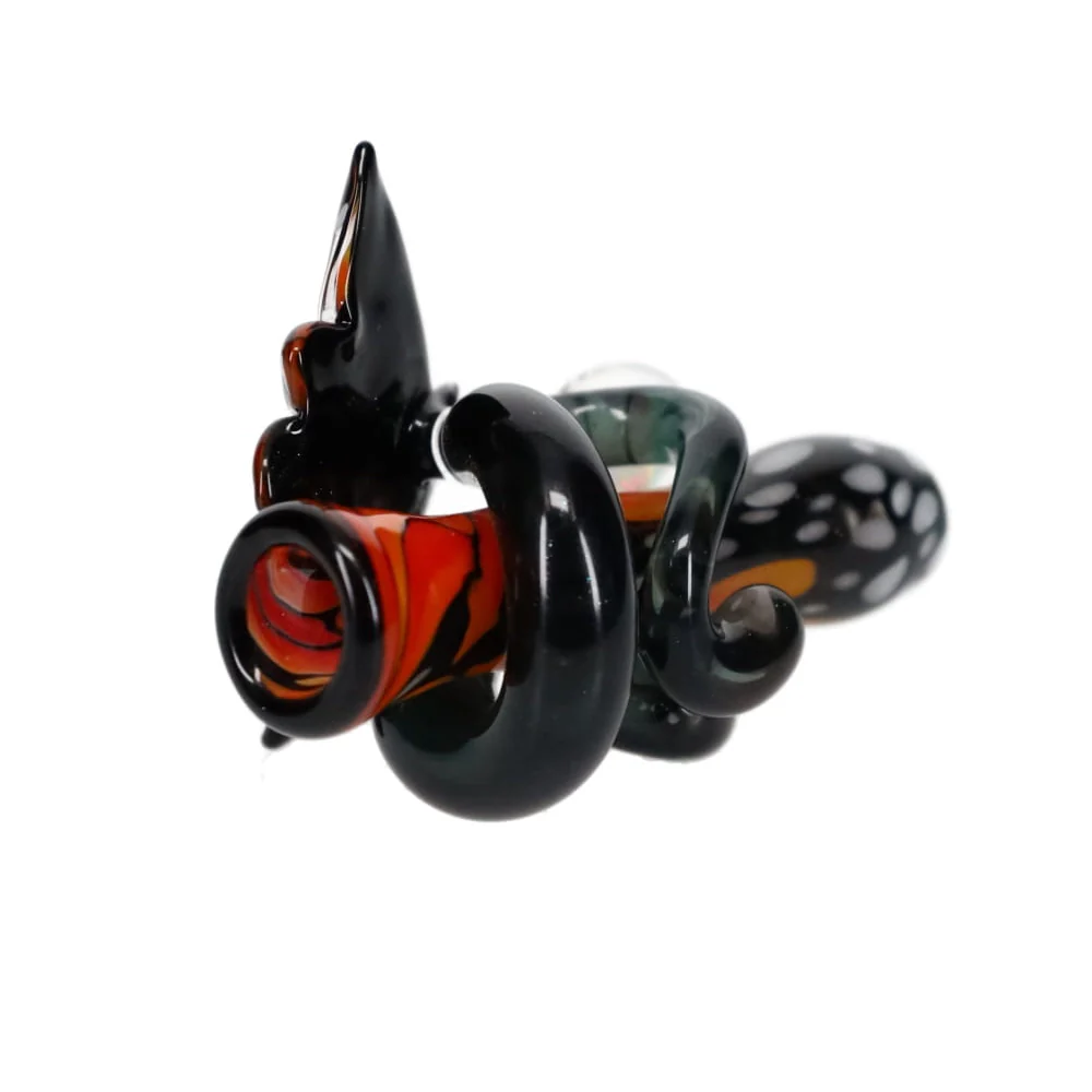 Windstar Glass Monarch Butterfly Chillum - Image 3