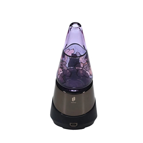Windstar Glass Purple Bee & Honeycomb Stained Glass Dry Peak Top - Image 2