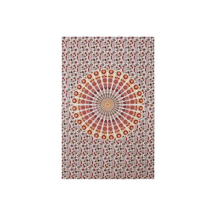 Zest For Life Circle Plume Tapestry - Red